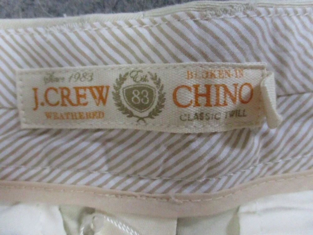 J Crew Shorts Womens 6 Beige Flat Front Chino Twill Comfort Solid Beach Summer